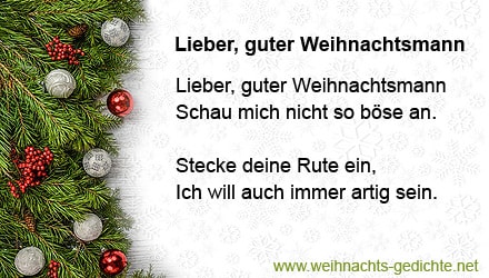 Lieber, guter Weihnachtsmann